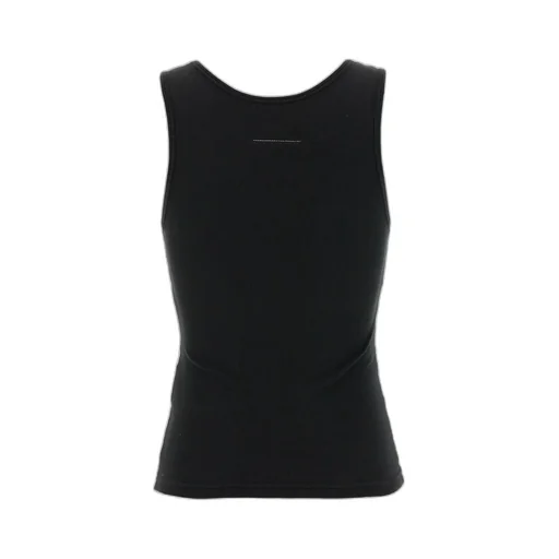 Mm6 Maison Margiela Plaque Sleeveless Tank Top