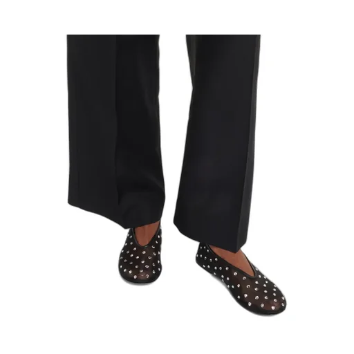 Marcy Crystal-Embellished Ballet Flats