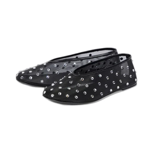 Marcy Crystal-Embellished Ballet Flats