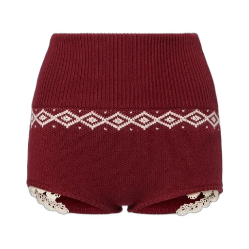 Crochet Wool Shorts