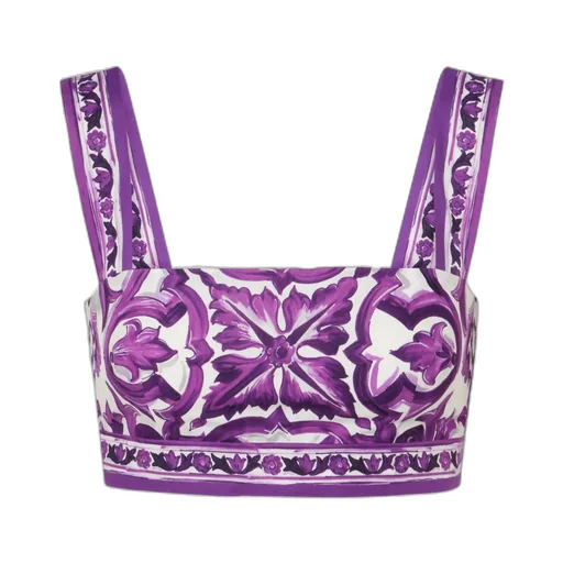 Majolica Cotton Poplin Bra Top
