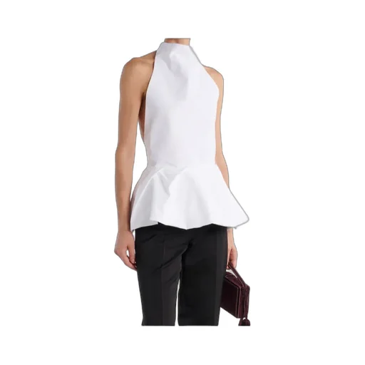 Halterneck Cotton Poplin Top