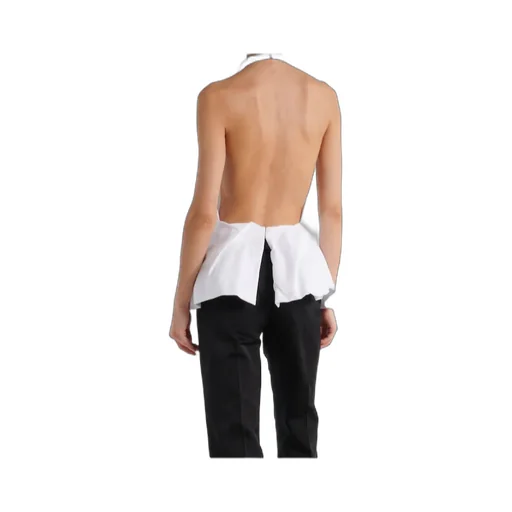 Halterneck Cotton Poplin Top