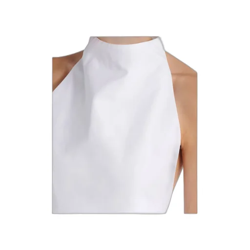 Halterneck Cotton Poplin Top