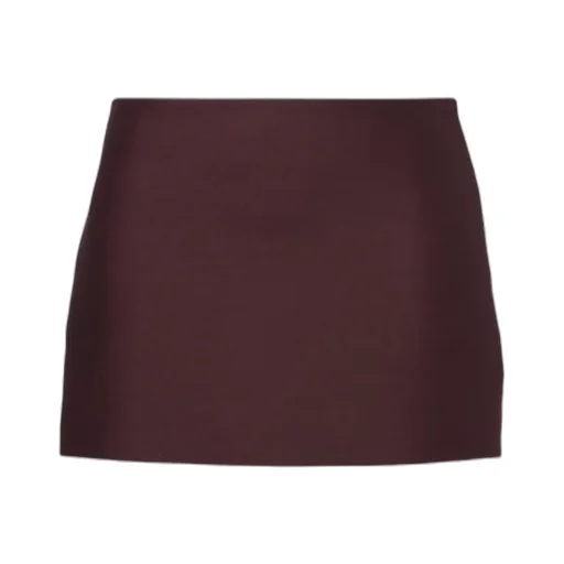 Jett Wool And Silk Miniskirt