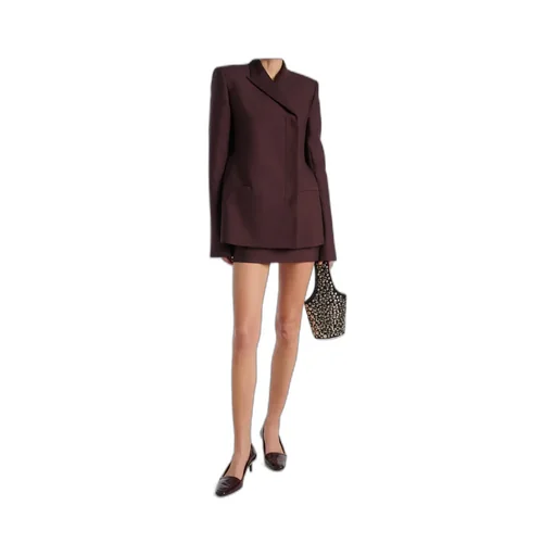 Jett Wool And Silk Miniskirt