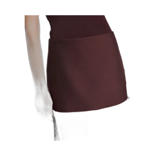 Jett Wool And Silk Miniskirt