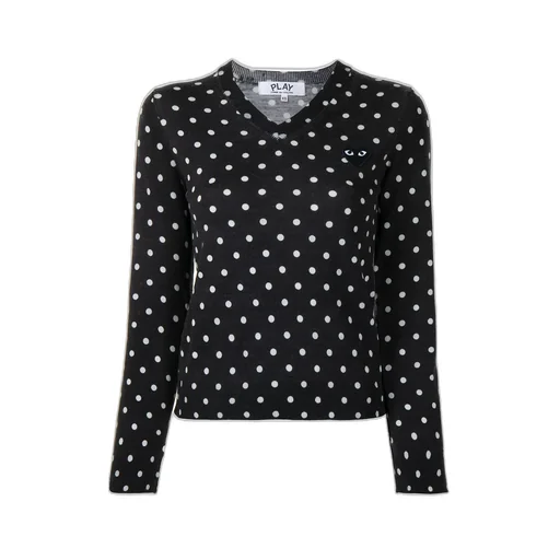 Polka Dot Print Wool Jumper