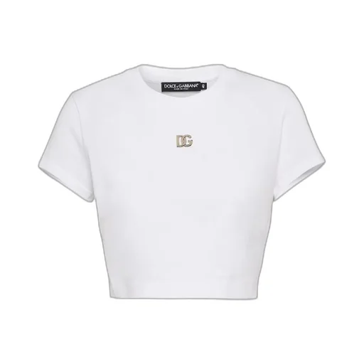 Logo Cotton Jersey Crop Top