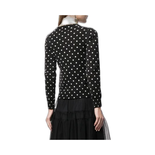 Polka Dot Print Wool Jumper