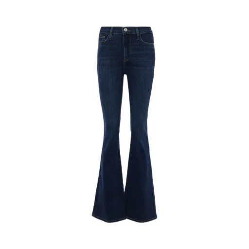 High-Waisted Flared Jeans