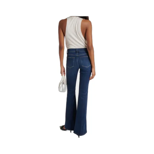 High-Waisted Flared Jeans