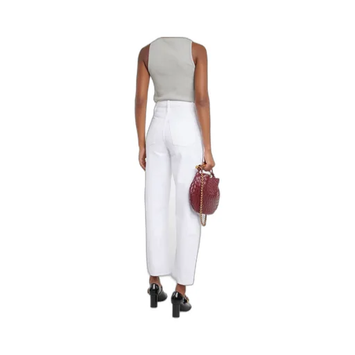 High-Rise Barrel-Leg Jeans