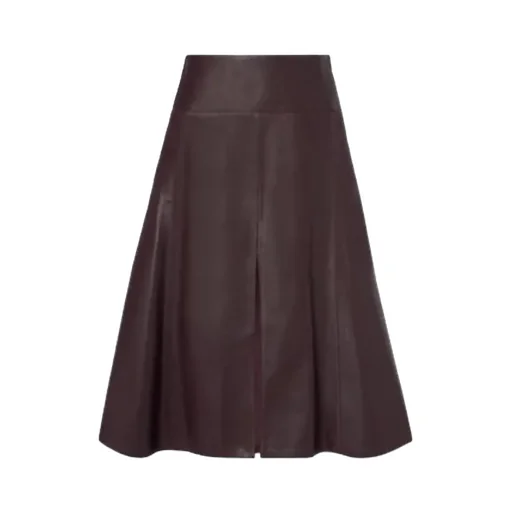 Leather Midi Skirt