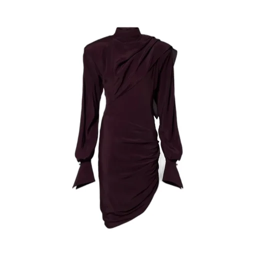 Asymmetric Mini Dress With Drapes