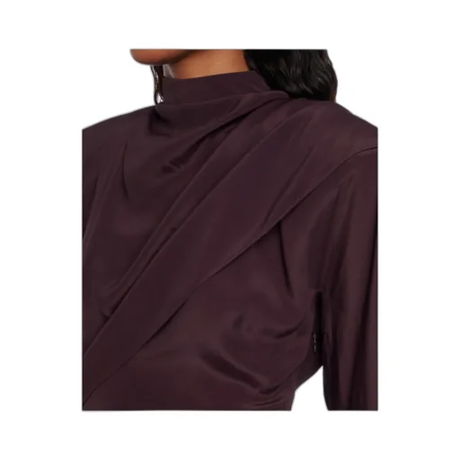 Asymmetric Mini Dress With Drapes