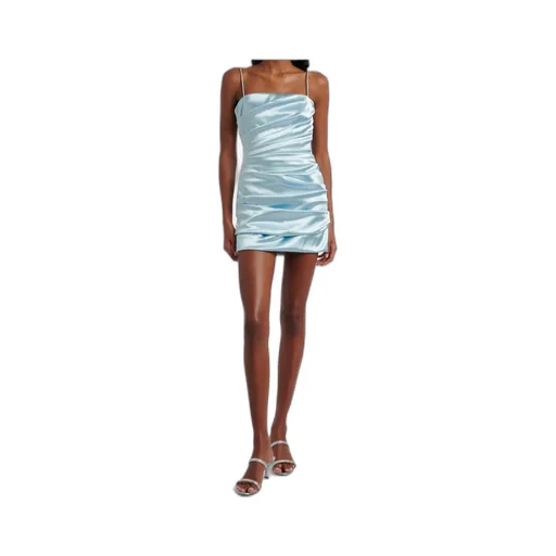 Draped Satin Minidress