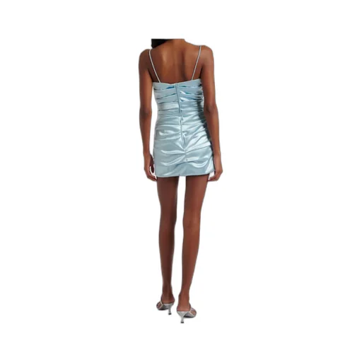 Draped Satin Minidress