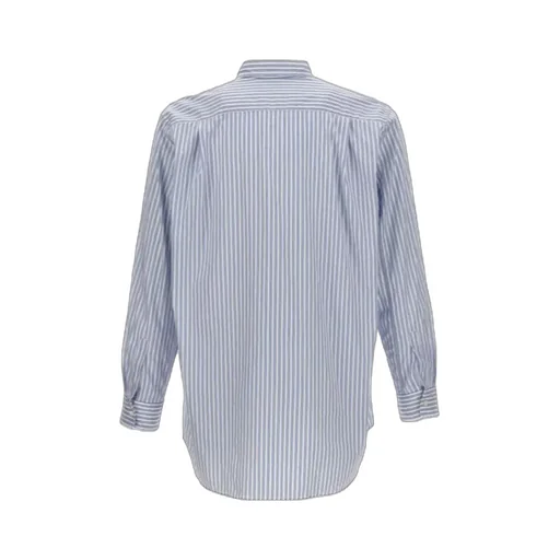 Comme Des GarÇOns Play Logo Patch Striped Shirt