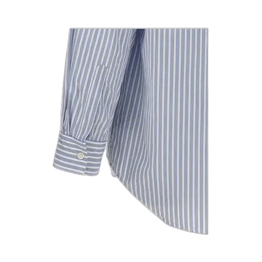 Comme Des GarÇOns Play Logo Patch Striped Shirt