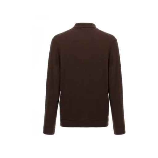 Zanone Long-Sleeved Fine-Knit Polo Shirt