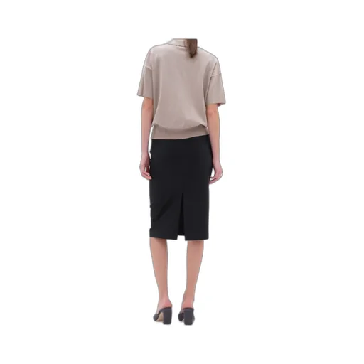 Polo-Neck Knitted Top