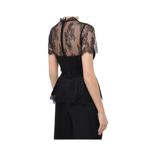 Lace-Embellished Corset Top