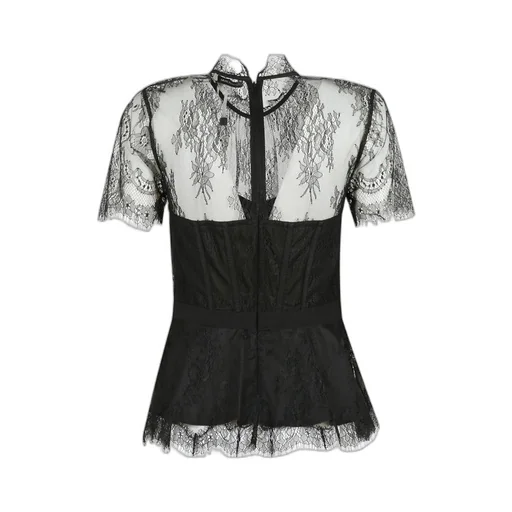 Lace-Embellished Corset Top