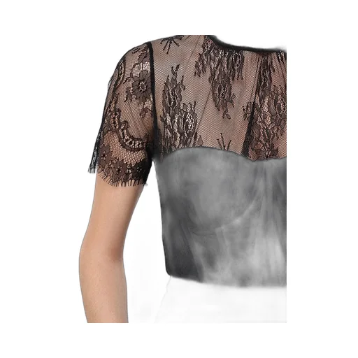 Lace-Embellished Corset Top