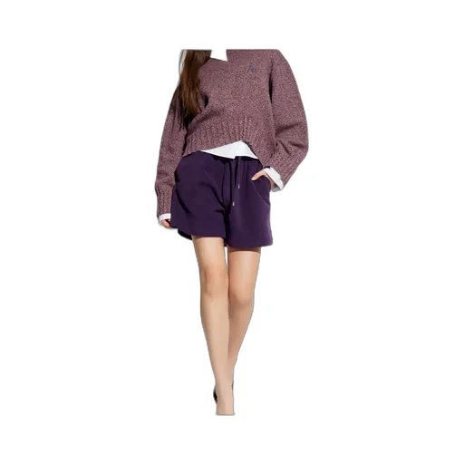 The Attico Logo Embroidered Asymmetric Knitted Jumper