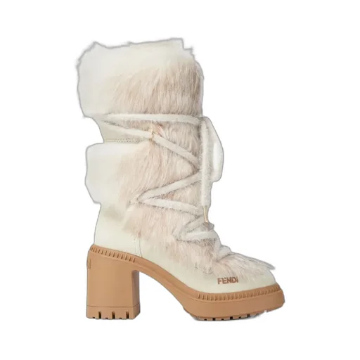 Fendi Apres Chic Lace-Up Boots
