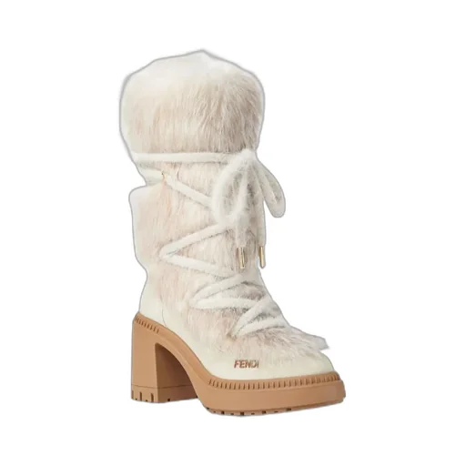 Fendi Apres Chic Lace-Up Boots
