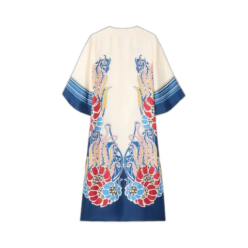 La Doublej Floral Print Kaftan Beachwear