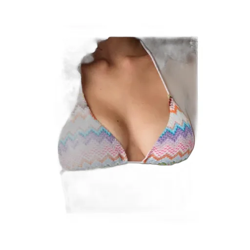 Missoni Pixel-Effect Zigzag Pattern Triangle Bikini Set