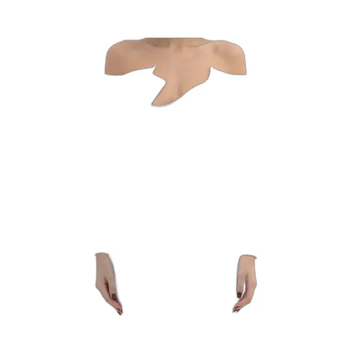 Curved Knit Long-Sleeved Cover-Up