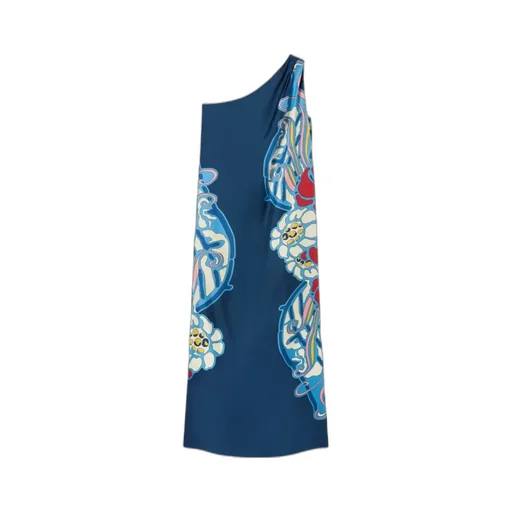 Roy One-Shoulder Print Maxi Dress