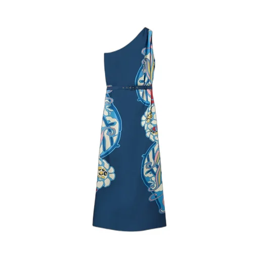 Roy One-Shoulder Print Maxi Dress