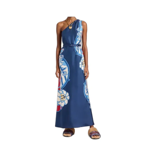 Roy One-Shoulder Print Maxi Dress