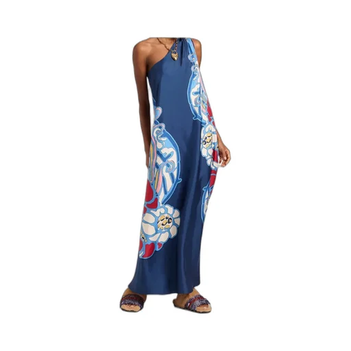 Roy One-Shoulder Print Maxi Dress