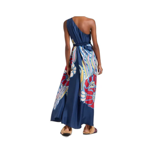 Roy One-Shoulder Print Maxi Dress