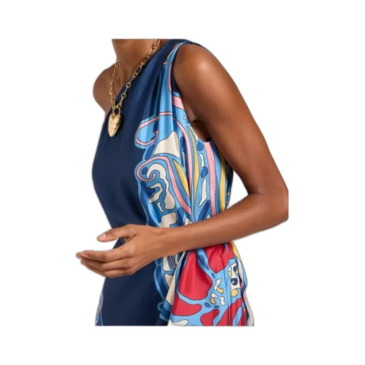 Roy One-Shoulder Print Maxi Dress