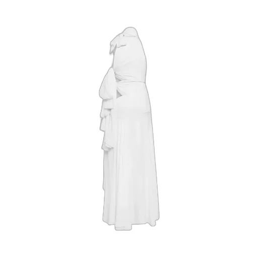 Light Georgette Asymmetrical Bow Dress
