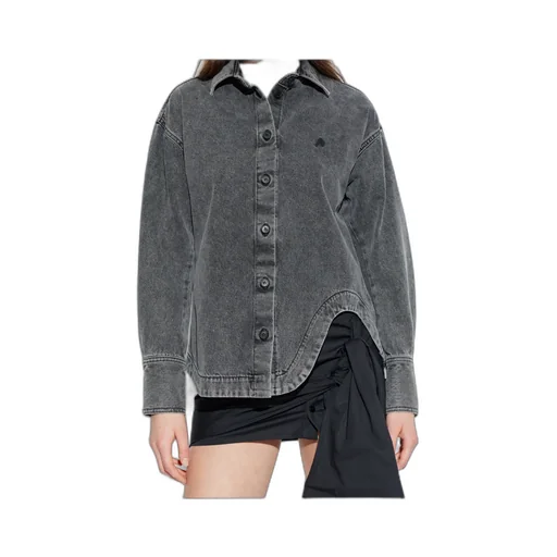 The Attico Eliza Shaped Split Denim Shirt