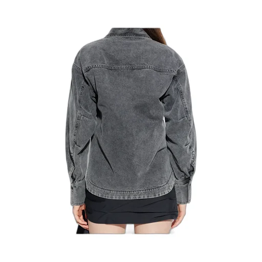 The Attico Eliza Shaped Split Denim Shirt