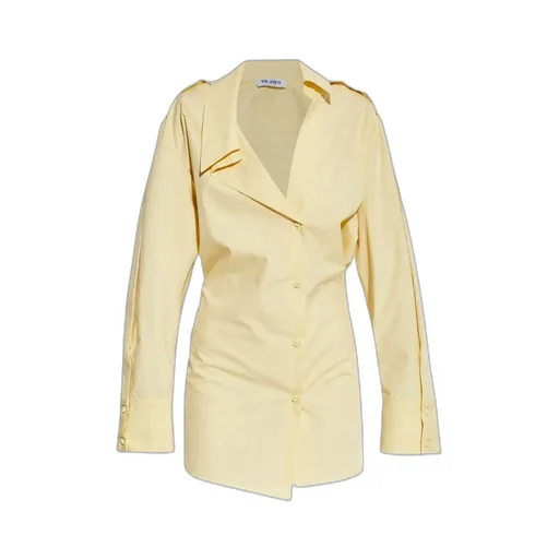 The Attico Asymmetric Mini Shirt Dress