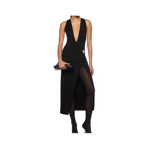 The Attico Logo Plaque Sleeveless Dress