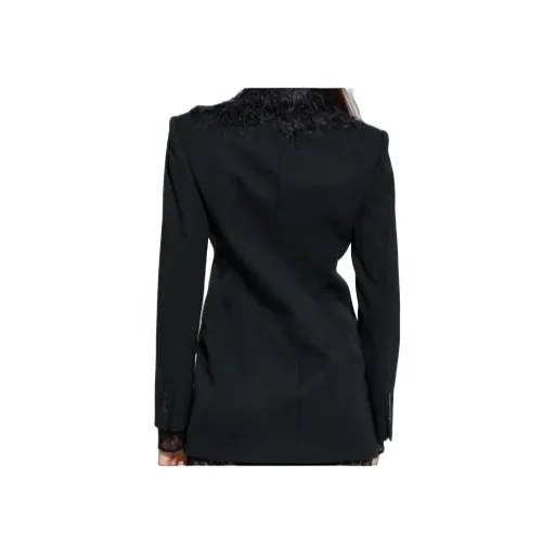 The Attico Ostrich Feathers Detailed Jacket