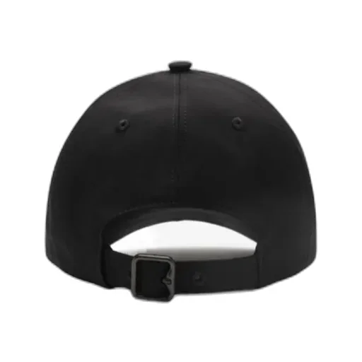 Burberry Check Cursive Logo Gabardine Baseball Cap