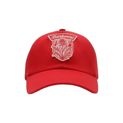 Burberry Thistle Shield Gabardine Baseball Cap