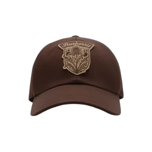 Burberry Thistle Shield Gabardine Baseball Cap